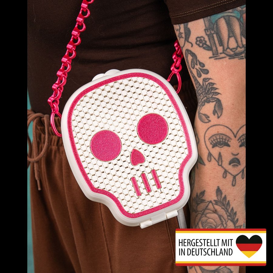 Mystische Totenschädel Tasche aus nachhaltigem Material