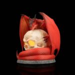 Tischlampe „Drache & Totenkopf“ – 3D-Druck made in Germany