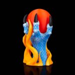 Tischlampe „Drachenkralle mit Leuchtkugel – 3D-Druck Made in Germany