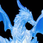 Tischlampe „Eisdrache“ – 3D-Druck Made in Germany