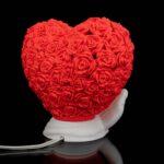 Tischlampe „Herzrosen“ – 3D-Druck Made in Germany | Rosen Herz Lampe