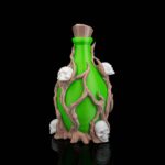 Tischleuchte „Gifttrank mit Totenköpfen“ – 3D-Druck Made in Germany