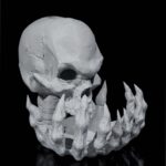 Backflow Räucherkegel Totenkopf | 3D-Druck Made in Germany