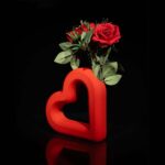 Valentinstag Geschenk Blumenvase – Herz Vase – 3D Druck Made in Germany