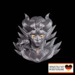 Wandlampe „Dämonin“ – 3D-Druck Made in Germany | LED Teelichthalter