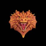 Wandlampe „Drachenkopf“ – 3D-Druck Made in Germany