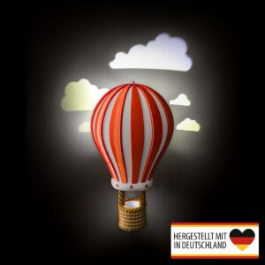 Heißluftballon Kinderzimmerlampe mit Wolkenprojektion