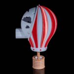 Wandlampe Kinderzimmer „Heißluftballon“ – 3D Druck made in Germany