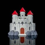 Wandlampe Kinderzimmer „Schloss“ – 3D Druck made in Germany