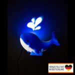 Wandlampe Kinderzimmer „Wal“ – 3D Druck made in Germany