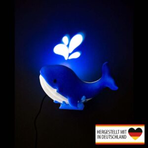 Wal Kinderzimmerlampe mit Lichtprojektion