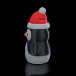 Weihnachten LED Teelicht „Pinguin mit Weihnachtsmütze“ – 3D-Druck Made in Germany | Tischlampe