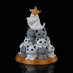 Tischlampe „Katzen- Tannenbaum“ – 3D-Druck Made in Germany | Teelichthalter