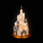 Tischlampe „Weihnachtsdorf-Tannenbaum“ – 3D-Druck Made in Germany | Teelichthalter