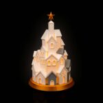 Tischlampe „Weihnachtsdorf-Tannenbaum“ – 3D-Druck Made in Germany | Teelichthalter