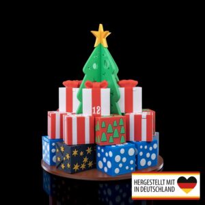 Adventskalender in Tannenbaumform mit 24 Geschenken