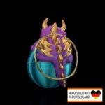 Weihnachtsbaumschmuck niedlicher Drache auf der Kugel - Magischer Blickfang