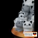 LED Teelichthalter niedlicher Katzen Weihnachtsbaum - Zauberhafte Lichtquelle