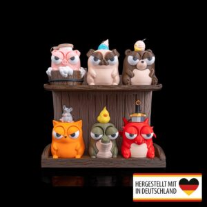 Figurenset Grummel-Gefährten auf Display mit sechs Figuren