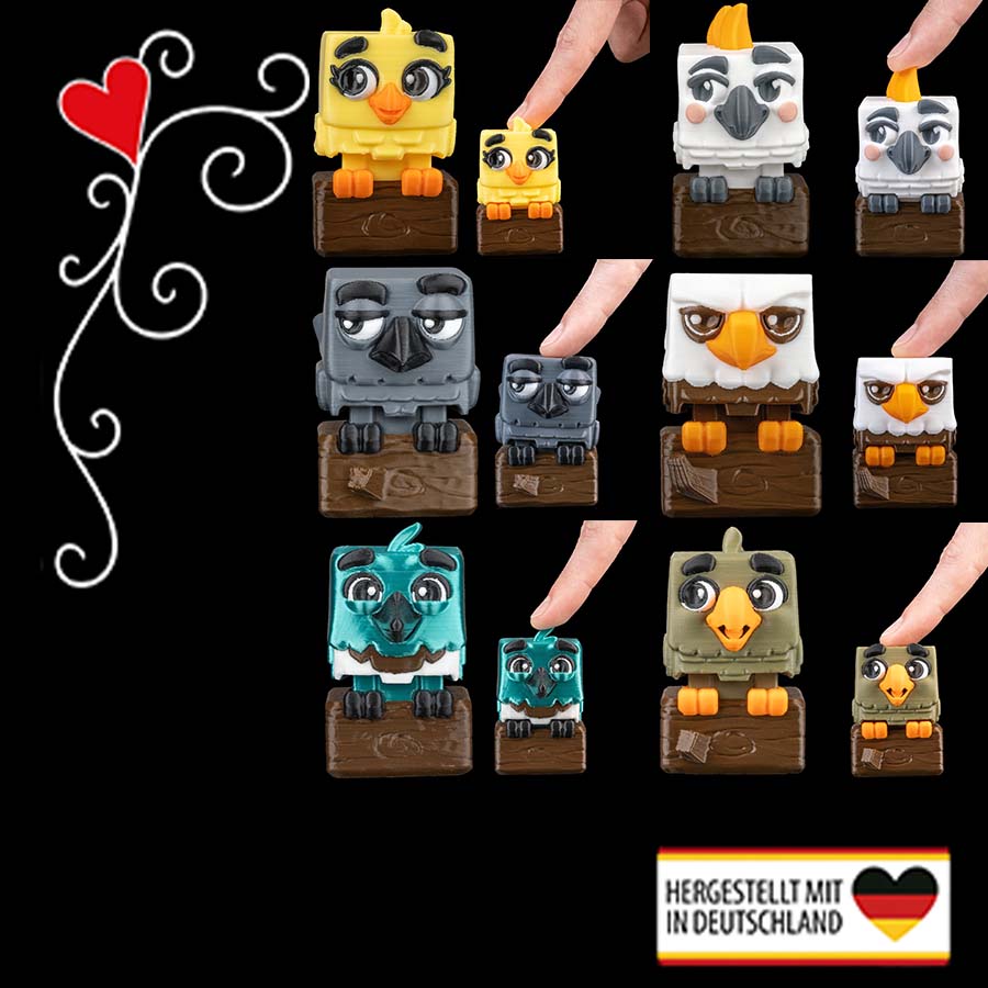 Figurenset Die klicker Schnabelbande - Hauptbild der Figurenkollektion