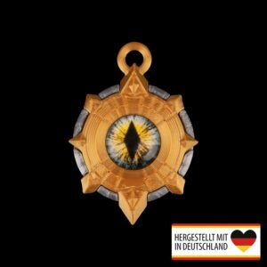 Halskette des Goldenen Wächters in eleganter 3D-Druck Optik