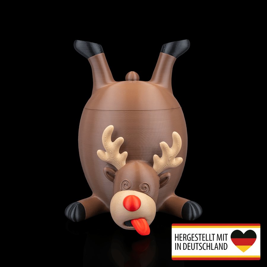 Keksedose Rentier am Limit - Dein fröhlicher Kekswächter