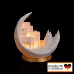 Weihnachten- Mondscheindorf- LED Teelichthalter - Magische Winterlandschaft