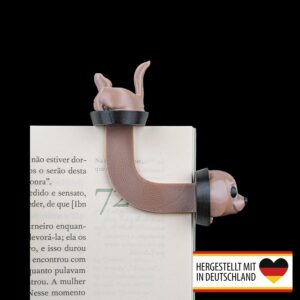 Lesezeichen Der Bücherhund als literarischer Begleiter in deinem Buch