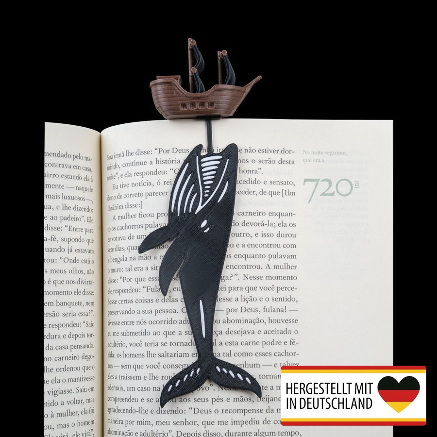 Lesezeichen Der Geschichtenwal - Dein Märchenhafter Lesebegleiter