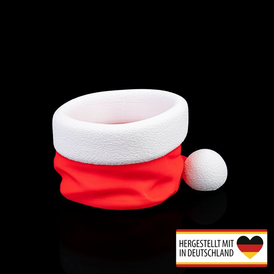 Schale Weihnachtsmann Mütze - Festliche Tischdekoration