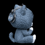 Schlüsselanhänger Skelett-Katze – Dein magischer Begleiter