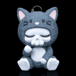 Schlüsselanhänger Skelett-Katze – Dein magischer Begleiter