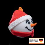 Weihnachtsbaumschmuck glücklicher Schneemann - Charmanter Wintergruß