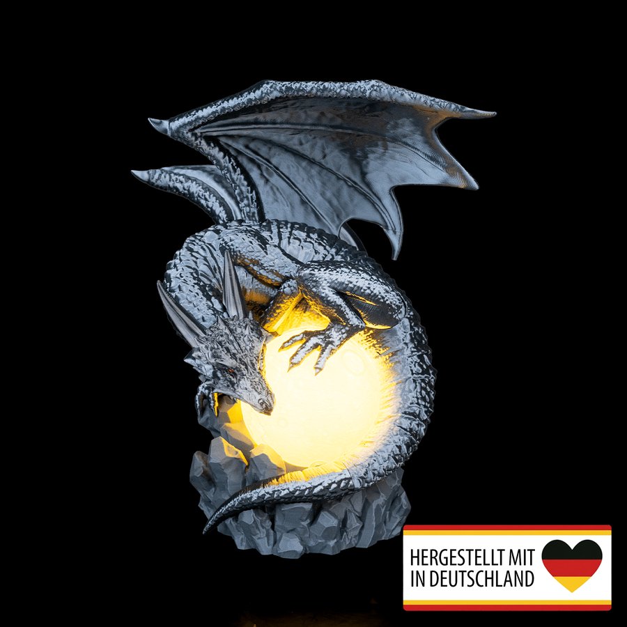 Magisches Lichtspiel mit der Tischlampe Drachen Eklipse