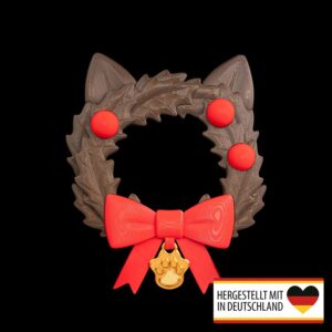 Türkranz mit himmlischer Katze in weihnachtlichem Design