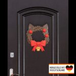 Türkranz Weihnachten himmliche Katze - Himmlischer Weihnachtsgruß