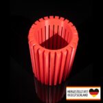 Detailaufnahme der Rillenstruktur der Vase RillenRocker
