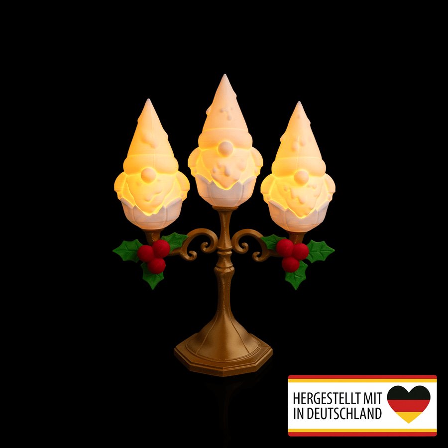 Weihnachten- die drei Wichtel- LED Teelichthalter - Magische Lichtmomente