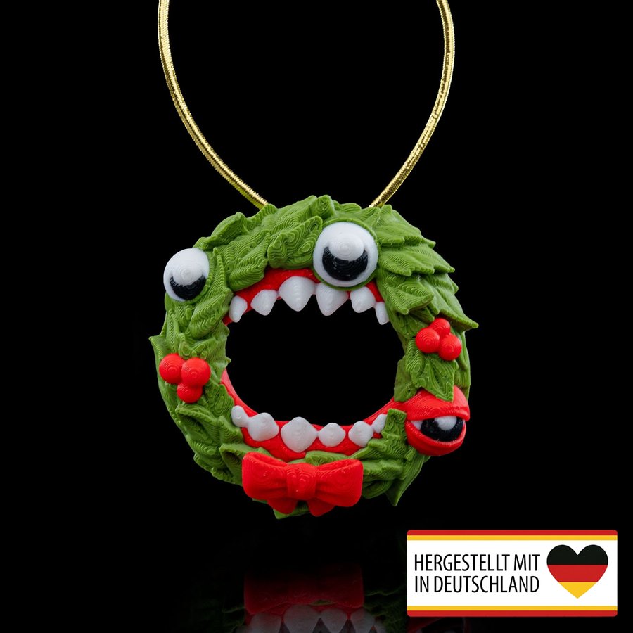 Weihnachtsbaumschmuck bissiger Kranz - Festlicher Hingucker
