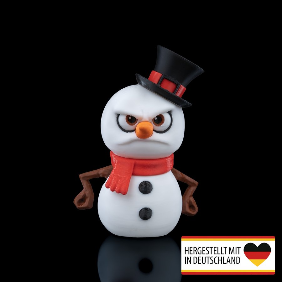 Zauberhafter Weihnachtsbaumschmuck Mr. Frosty aus nachhaltigem PLA
