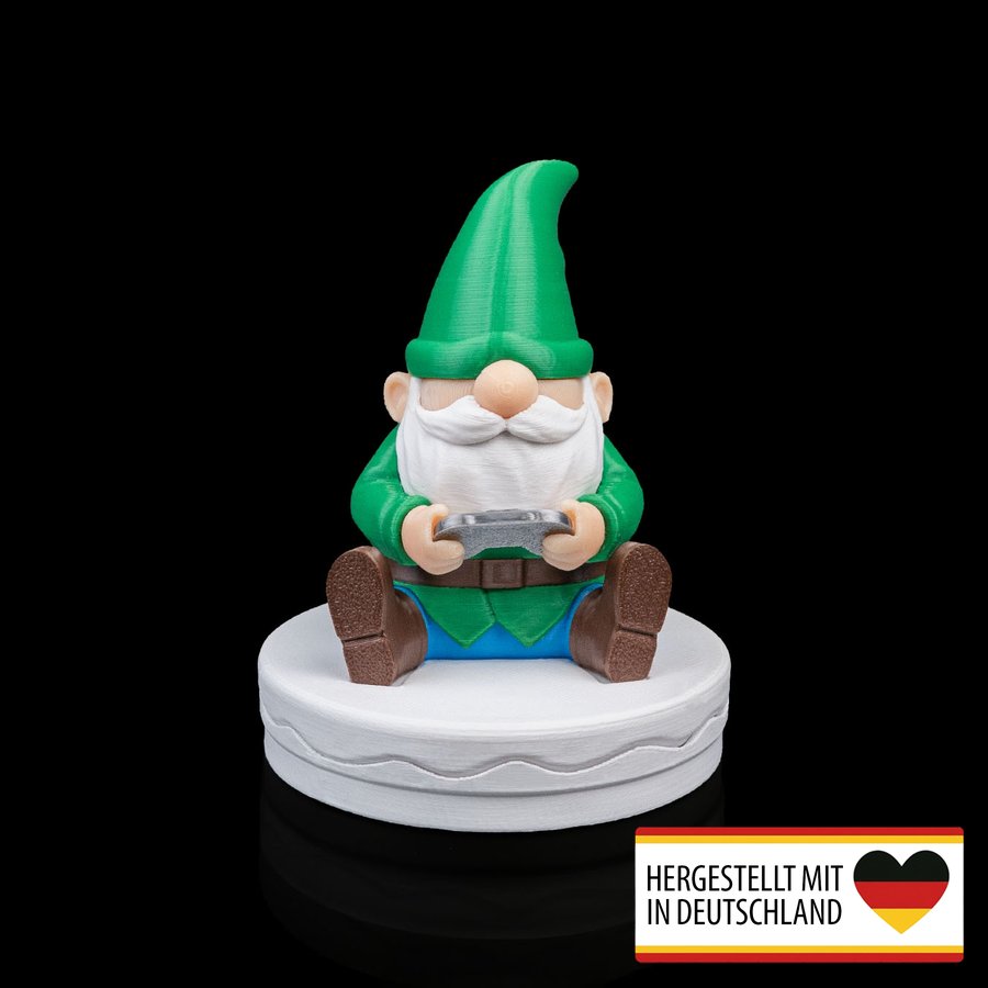 Weihnachtsfigur Zocker Wichtel als Gaming-Buddy für festliche Dekoration