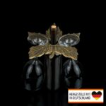 Weinflaschenhalter „Traubige Erwartungen“ – mit Glashalter - Eleganter Genuss für Weinliebhaber