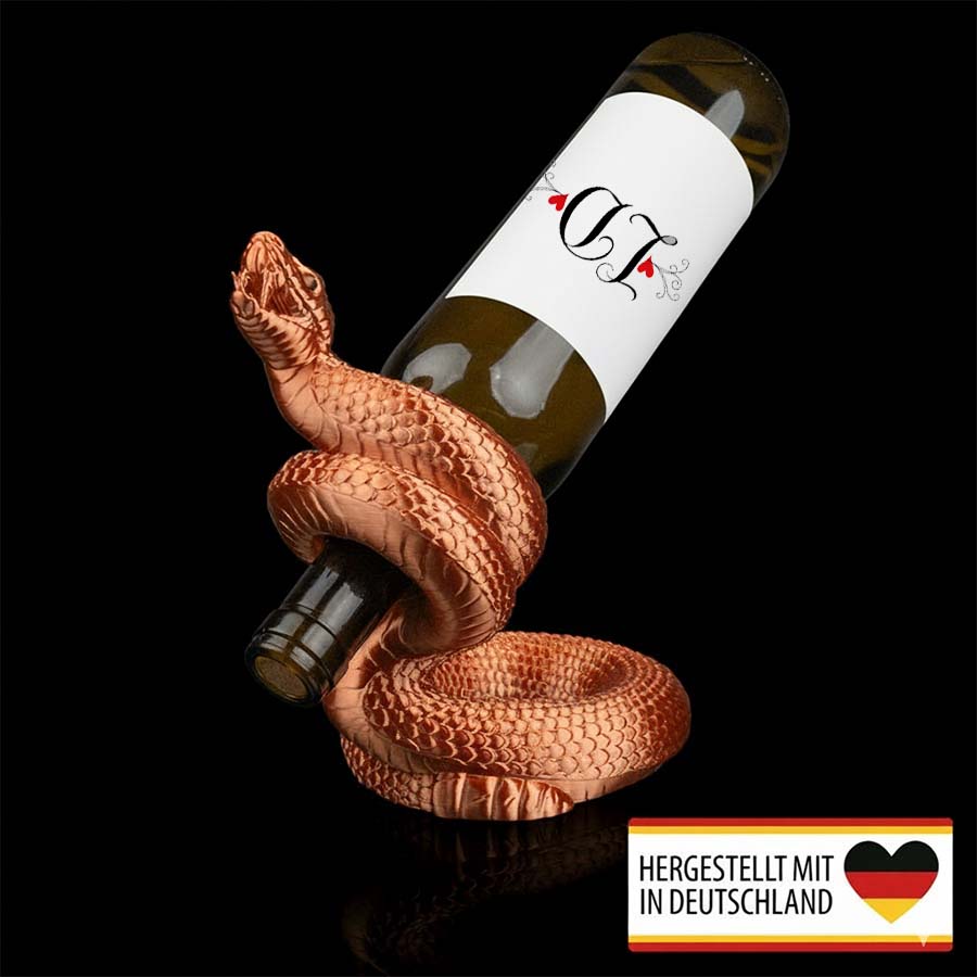 Weinflaschenhalter Viper – Der Flaschenhüter - Dein persönlicher Weinbewahrer