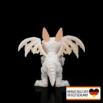 Rückansicht der Drachen-Mumie der Drachenwüste