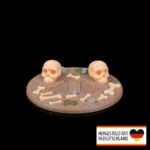 Seitenansicht der detailreichen Drachenfigur Knochenschwinge