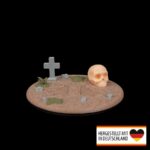 Fantasy Drachenfigur mit Zombie-Thema