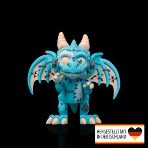 Figur Drachen-Zombie, mystisches Sammlerstück in 15 cm Größe