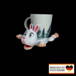 Niedlicher Untersetzer in Hasenform für Ostern