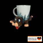 Untersetzer in Hundegestalt aus nachhaltigem PLA im 3D-Druckverfahren